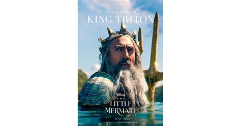Javier Bardem As King Triton In The Little Mermaid Poster Live