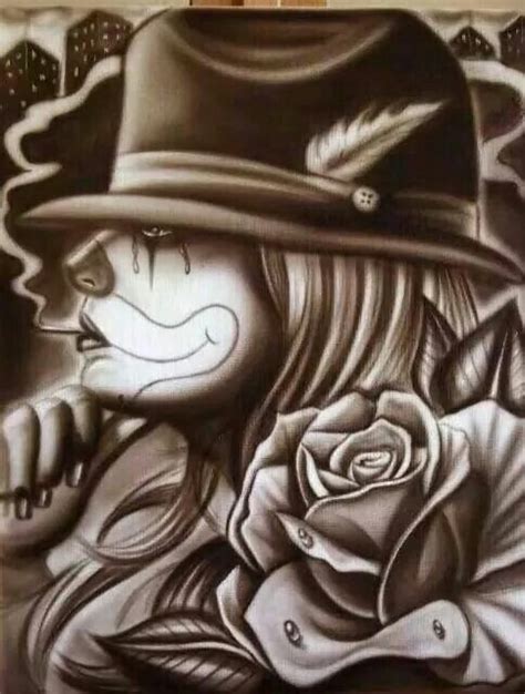 Pin By † Anthony † On Clowns Chicano Art Tattoos Chicano Art