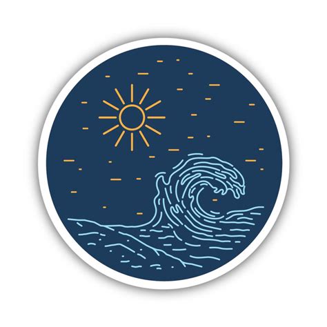 Kenco Outfitters Stickers Northwest Big Wave Sticker
