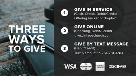 Ways To Give Church Template