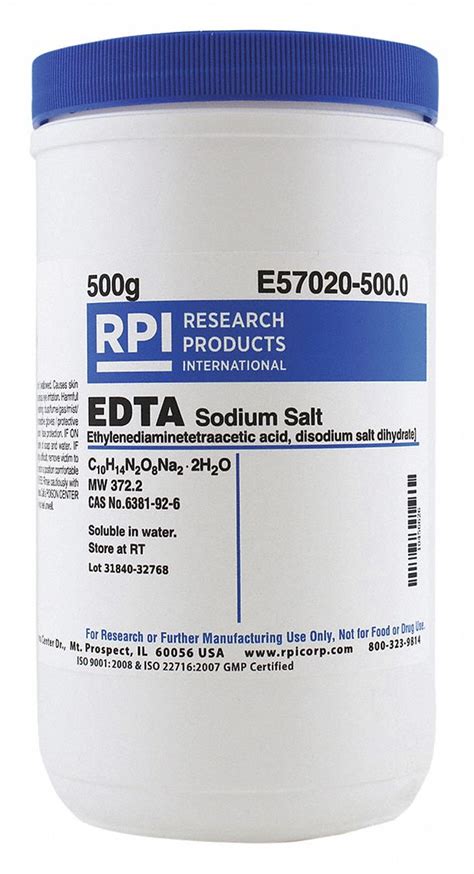 Rpi Edta Disodium Salt Ethylenediaminetetra Acetic Acid Disodium Salt