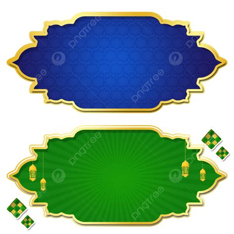 Idul Fitri Clipart Transparent Png Hd Islamic Banner Set Tittle Frame