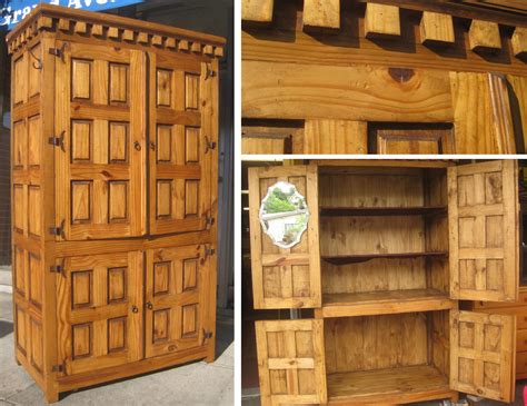 Uhuru Furniture And Collectibles Sold Mexican Pine Armoire 200