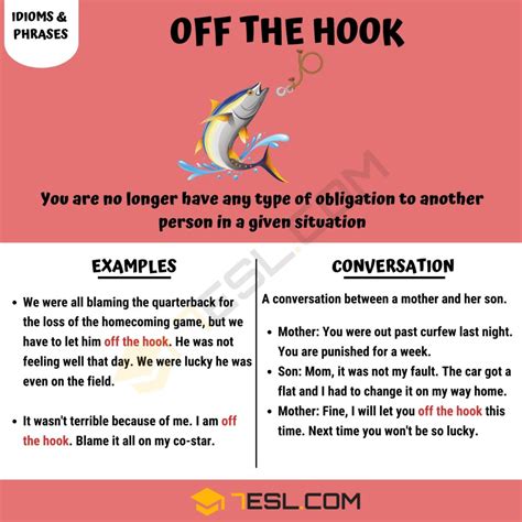 Off The Hook What Is The Meaning Of The Useful Idiom Off The Hook