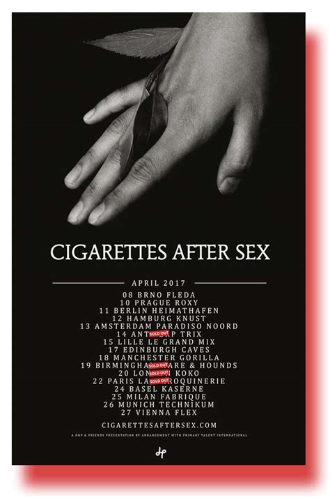 cigarettes after sex poster concert eu dates 2017 11 x 17 inches usa sameday shipping
