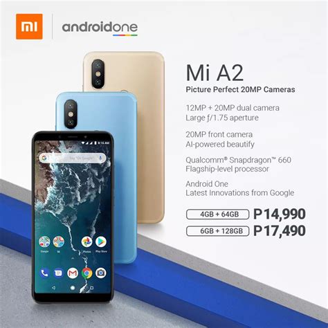 Xiaomi Mi A2 A2 Lite Prices In The Philippines Yugatech