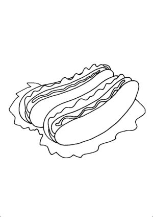 Find the best dog coloring pages for kids & for adults, print 🖨️ and color ️ 221 dog coloring pages ️ for free from our coloring book 📚. Hot Dogs On Buns Coloring Page