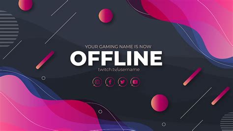 Offline Screen Gratuit Pink Liquid Overlay Twitch Gratuit Animé Et