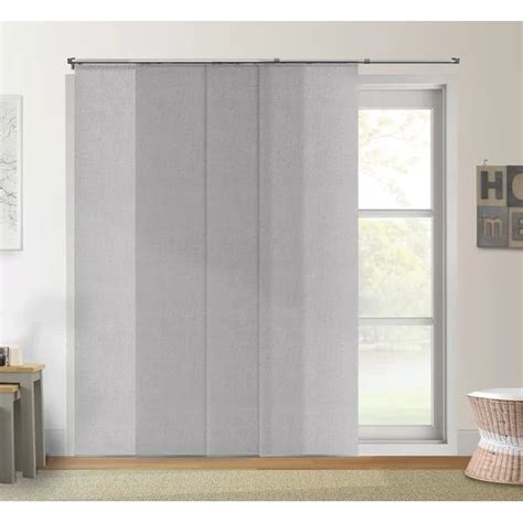 Premium Adjustable Semi Sheer Vertical Blind Sliding Panel Curtains