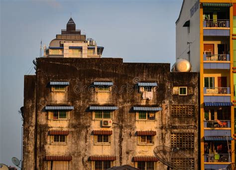 Old Buildings In Yangon Myanmar Editorial Stock Photo Image Of