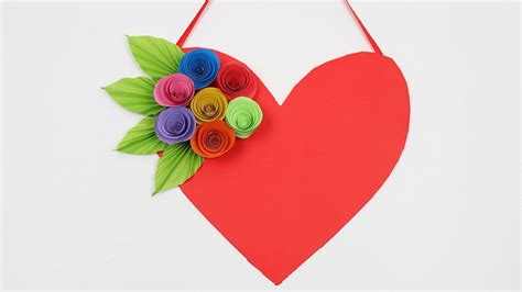 How To Make Diy Paper Heart Wall Hangings Wall Decoration Ideas For