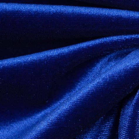 Royal Blue Polyester Stretch Velvet Web Archived