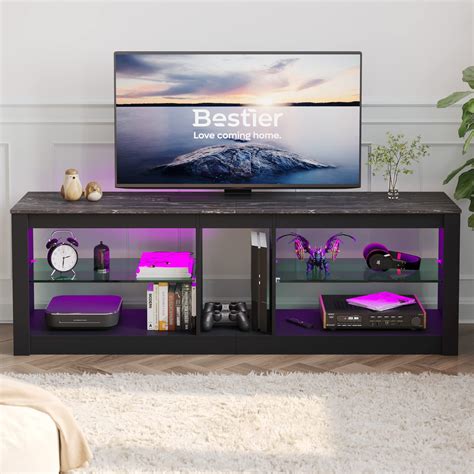 Buy Bestier Entertainment Center Led Gaming Tv Stand For 55 Inch Tv