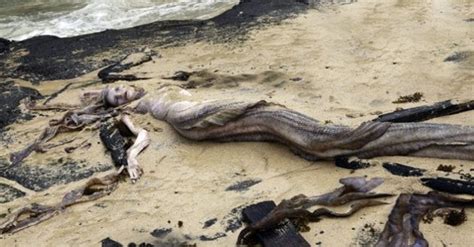 A Close Up Film Of A Fictitious Mermaid Swimming Off The Coast Of China