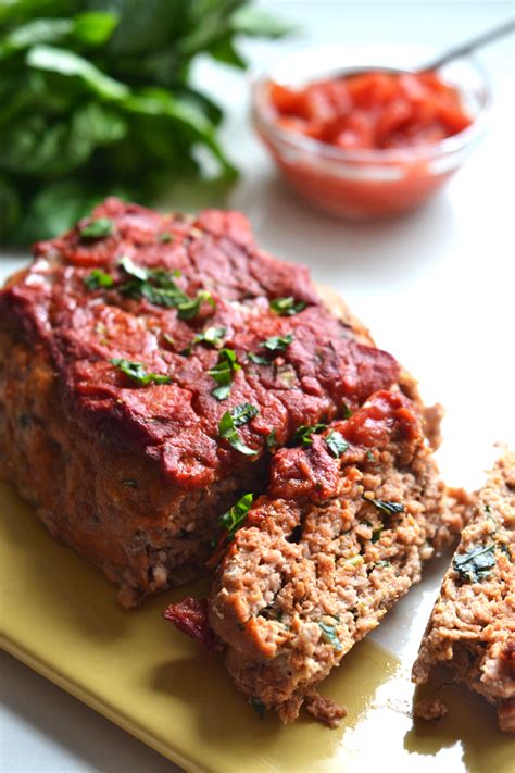 Despite the loaf in meatloaf, you don't need a loaf pan to make a. Whole30 Tomato Basil Turkey Meatloaf - Little Bits of...