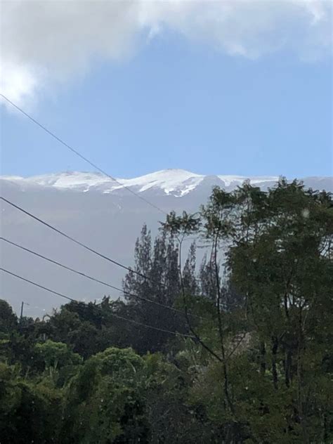 Additional Snow Accumulation At Haleakalā Maui Now Hawaii News