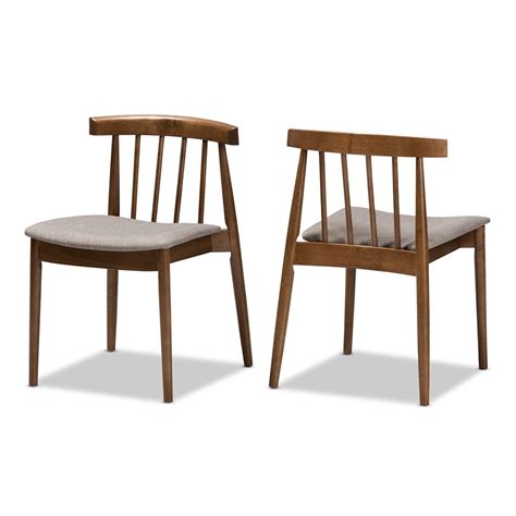 Wyatt Spindle Back Dining Chairs Set Of 2 Mid Decco