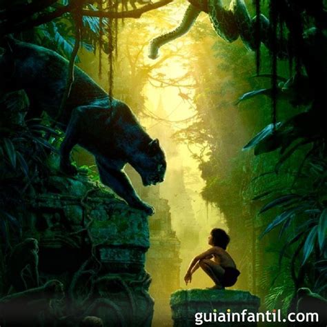 Atrapado por la alegría que supone ver de nuevo al viejo baloo, mowgli regresa a la selva. El libro de la selva. Película de aventuras para niños