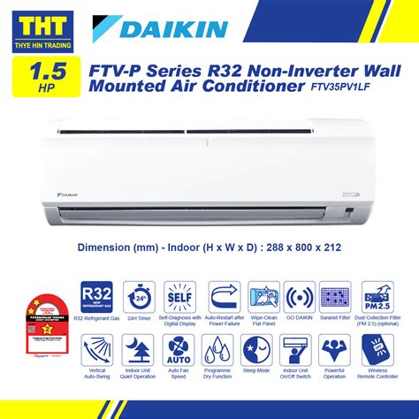 Hp Daikin Air Conditioner Non Inverter Wall Mounted R With