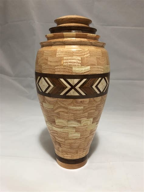 Urns for human ashes with fish. An Urn I finished for my brother. : woodworking