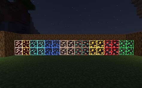Glowing Ores Minecraft Texture Pack