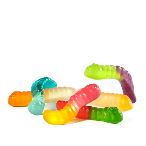 12 Flavor Mini Gummi Worms® 1 Lb Bulk Package Albanese Candy