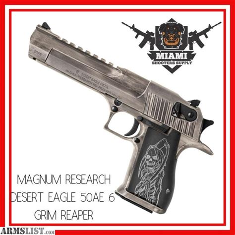 Armslist For Sale Magnum Research Desert Eagle 50ae 6 Grim Reaper
