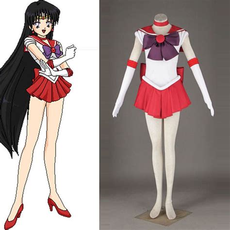 Hot Sale Anime Sailor Moon Rei Hino Sailor Mars Cosplay Halloween