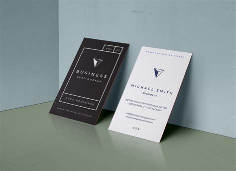 letterpress vertical business card mockup psd good mockups