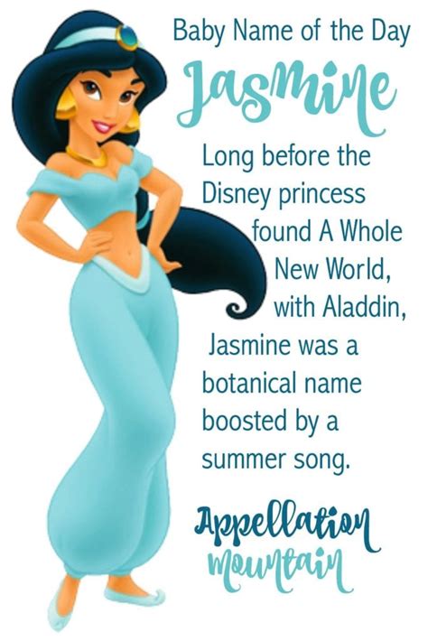 Jasmine Baby Name Of The Day Appellation Mountain