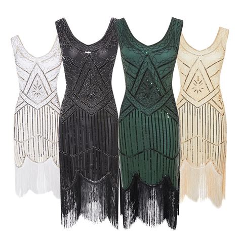 Damenmode Ro Rox Great Gatsby Costume 1920 S Cocktail Party Sequin Fringe Flapper Dress €49 62