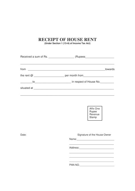 Before we dive, check out our online receipt maker to easily generate a. House Rent Receipt | Templates at allbusinesstemplates.com