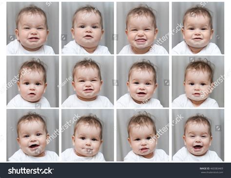 Las Emociones Del Bebé Se Enfrentan Foto De Stock 460383469 Shutterstock