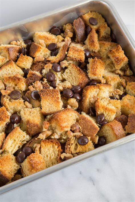 Walnut Chocolate Chip Bread Pudding The Little Epicurean