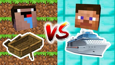 Minecraft Noob Vs Pro Boat Challenge Youtube
