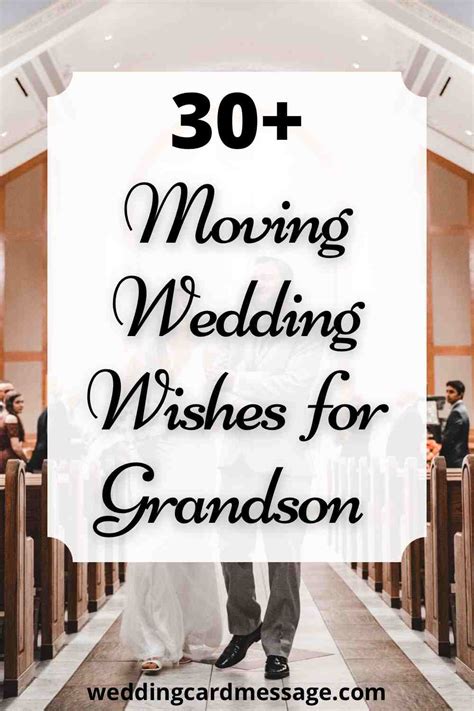 30 Moving Wedding Wishes For A Grandson Wedding Card Message