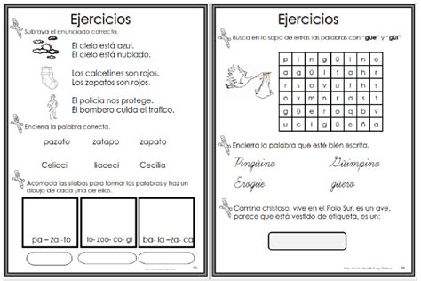 50 Ejercicios De Lecto Escritura Para Preescolar Y Primaria Zona