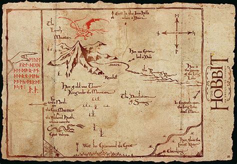 Mapa Hobbit Mapa