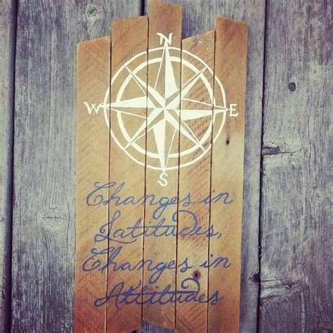 Changes In Latitude Changes In Attitude Reclaimed Wood Etsy