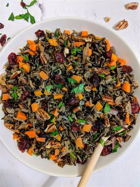 Wild Rice Pilaf With Cranberries Carrots And Pecans Hayls Kitchen
