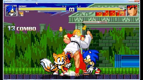 Mugen Battle Sonic And Tails Vs Ruy And Ken Youtube