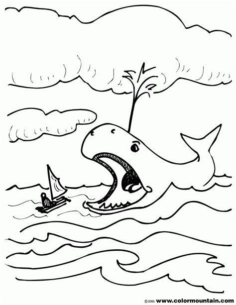 Jonah And The Whale Bible Story Coloring Pages - Coloring Home