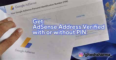 How To Get Verified Adsense Address With Or Without Pin