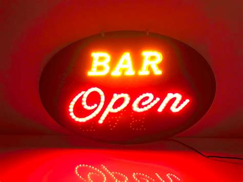 Bar Open Led Sign Neolite