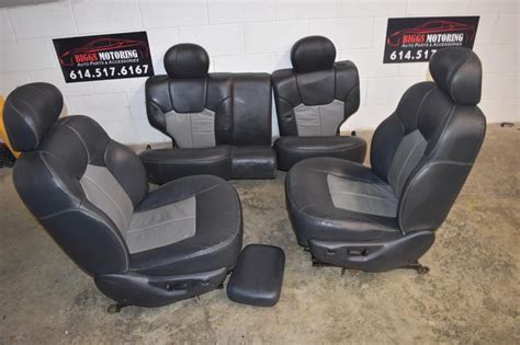 1999 2004 Jeep Grand Cherokee Ltd And Overland Complete Seat Set Gray Le