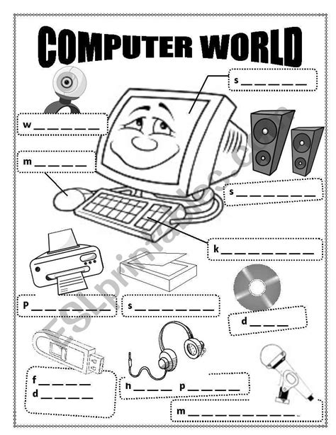 Basic Computer Terms Worksheet Printable Worksheets