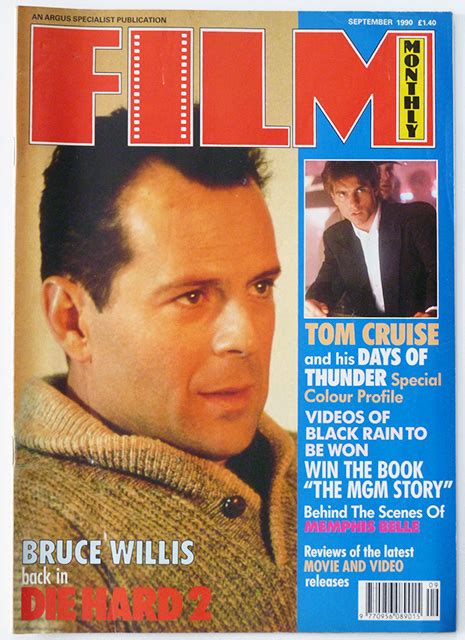 Descubre todas las películas y series de la filmografía de bruce willis. FILM MONTHLY Magazine Bruce Willis, Tom Cruise (Sept 1990 ...