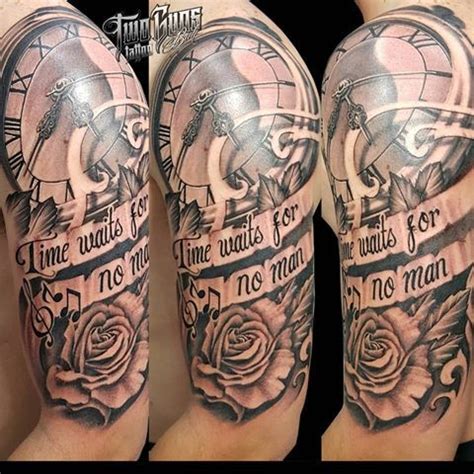 Time and tide wait for no man. Time waits for no man tattoo by @rickytnt_1508 #tattoo #tattoos #ink # ... | Tattoos for guys ...