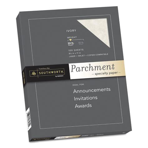 Southworth Parchment Specialty Paper 24 Lb Bond Weight 85 X 11