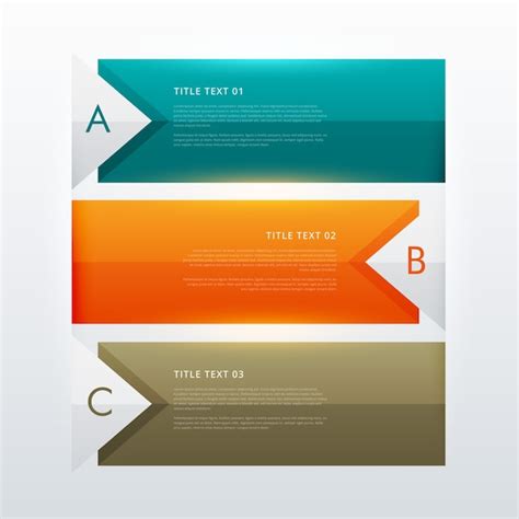 Premium Vector 3 Infographic Template Banners